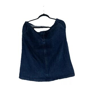 Retro Stretch Jean Denim Pencil Skirt Y2K Size 16/18